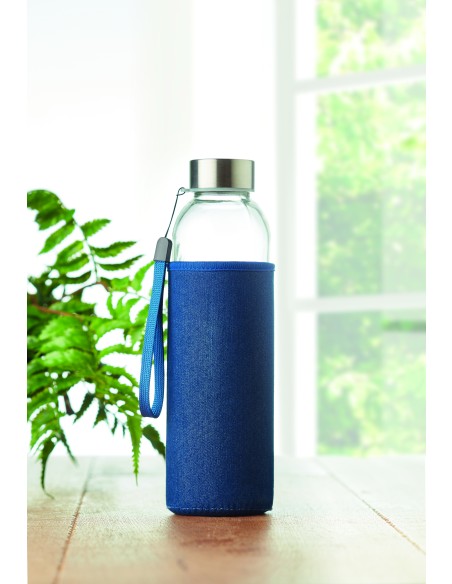 Botella cristal con funda 500ml 7MO6192