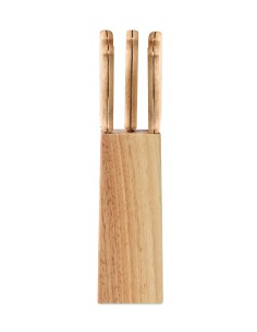 Juego de 5 cuchillos de cocina con soporte de madera personalizado