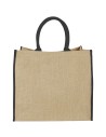 Bolsa Tote de yute con bordes contrastados Personalizado 6120182 - Imagen 14