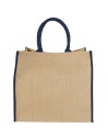 Bolsa Tote de yute con bordes contrastados Personalizado 6120182 - Imagen 23