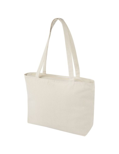Bolsa Tote de algodón 320 g/m² con cremallera Personalizada 6120331