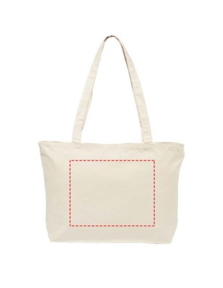 Bolsa Tote de algodón 320 g/m² con cremallera Personalizada 6120331