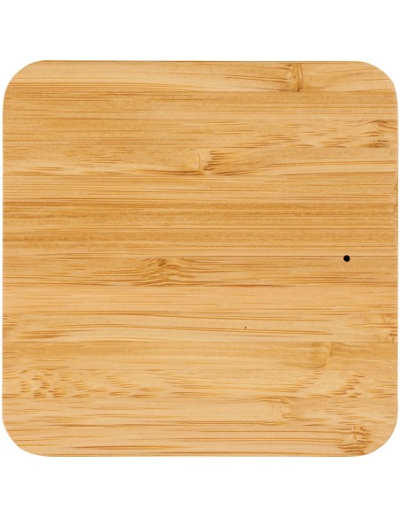 Base de carga inalámbrica de 5 W de hojas de bambú y tela Personalizada 6124118