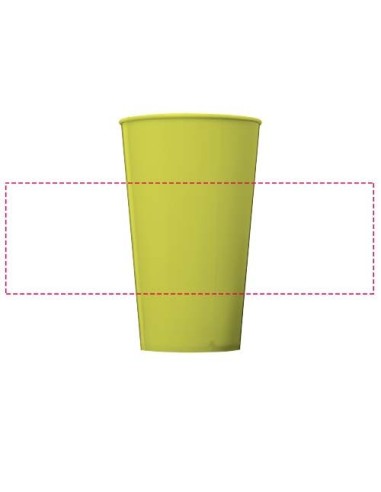 Vaso de plástico de 375 ml Arena Personalizada...