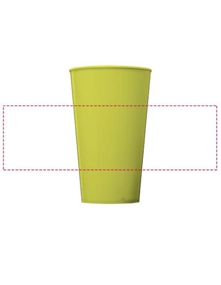 Vaso de plástico de 375 ml Arena Personalizada 6210037