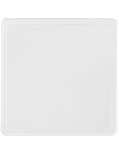 Posavasos de plástico cuadrado con papel...