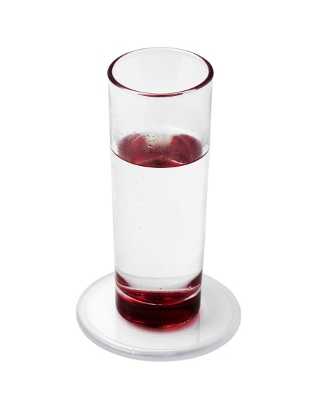 Posavasos de plástico redondo Ellison con papel insertado Personalizado 6210514