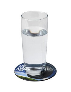 Brite-Mat® Posavasos redondo con material de neumático...