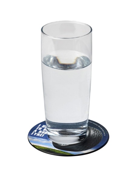 Brite-Mat® Posavasos redondo con material de neumático Personalizado 6210521