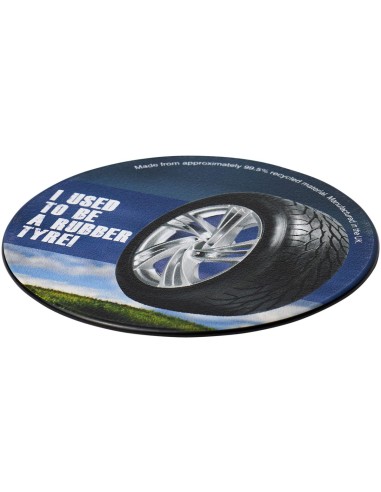 Brite-Mat® Posavasos redondo con material de...