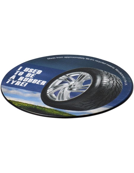 Brite-Mat® Posavasos redondo con material de neumático Personalizado 6210521