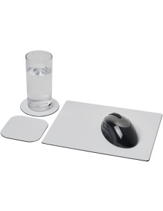 Combo 1 de alfombrilla para ratón y juego de posavasos...