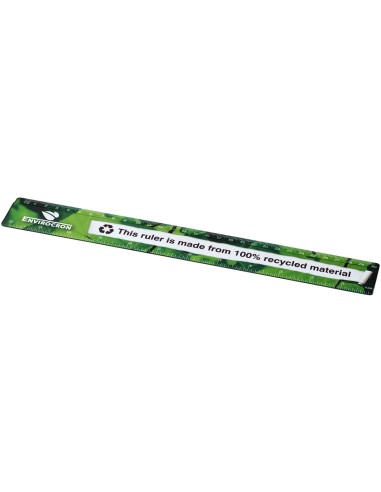Regla de 30 cm de plástico 100 % reciclado Personalizado 6210533