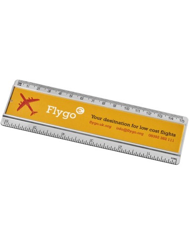 Regla de plástico de 15 cm con inserto de papel Personalizada 6210538