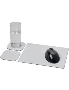 Combo 3 de alfombrilla para ratón y juego de posavasos...