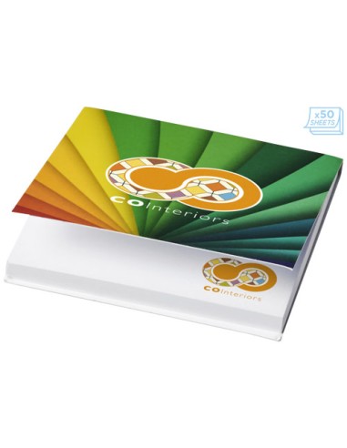 Sticky-Mate® Notas adhesivas de 75x75mm con tapa blanda Personalizada 621098