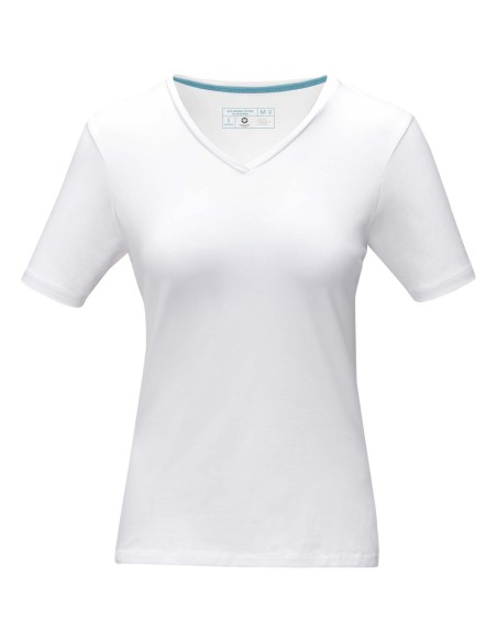 Camiseta orgánica de manga corta para mujer Personalizado 638017