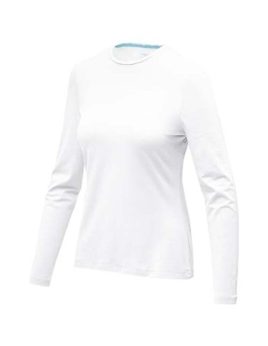 Camiseta de manga larga ecológica de mujer Ponoka Personalizada 638019