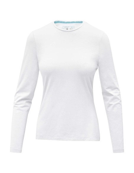 Camiseta de manga larga ecológica de mujer Ponoka Personalizada 638019