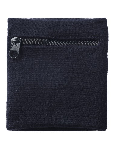 Muñequera absorbente con bolsillo cremallera...