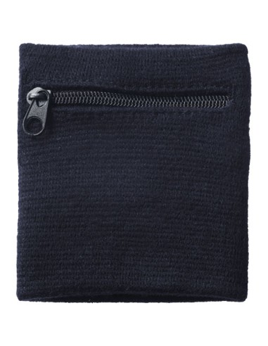 Muñequera absorbente con bolsillo cremallera...