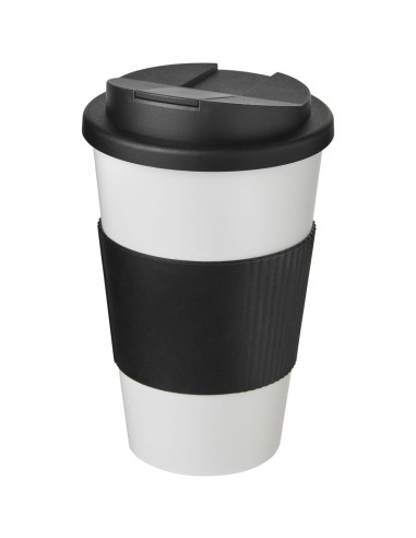Americano® vaso 350 ml con agarre y tapa antigoteo Personalizado 6210696