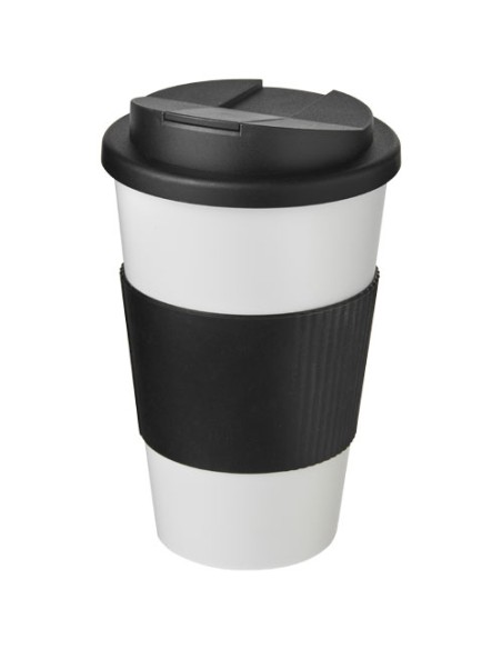 Americano® vaso 350 ml con agarre y tapa antigoteo Personalizado 6210696