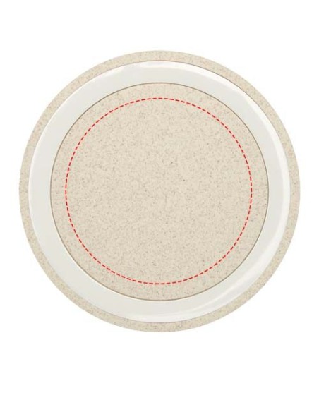 Base de carga inalámbrica de 5 W de paja de trigo Personalizado 6124136