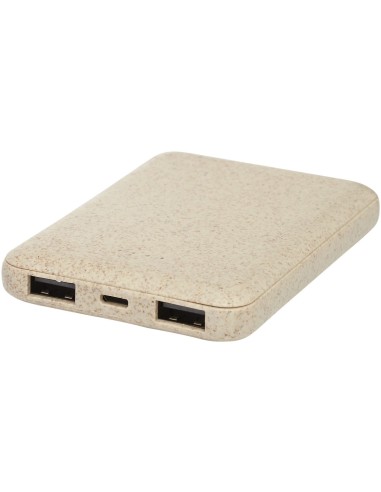 Batería externa de 5000 mAh de paja de trigo Personalizado 6124137