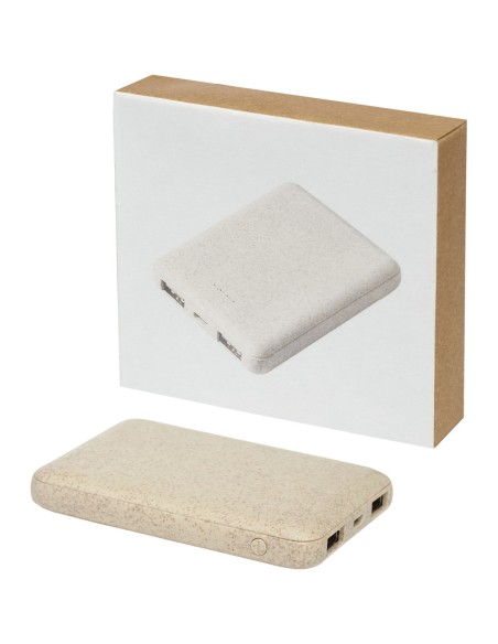 Batería externa de 5000 mAh de paja de trigo Personalizado 6124137