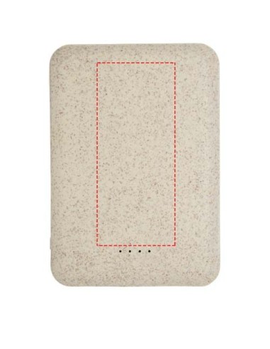 Batería externa de 5000 mAh de paja de trigo...