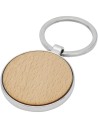 Llavero redondo de madera de haya Personalizada 6118123 - Imagen 1