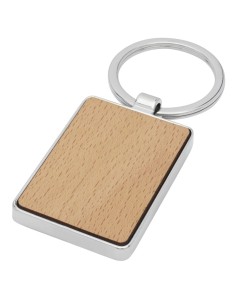 Llavero rectangular de madera de haya Personalizada 6118124