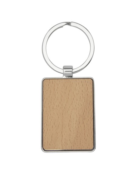 Llavero rectangular de madera de haya Personalizada 6118124
