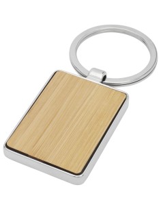 Llavero rectangular de bambú Personalizado 6118126