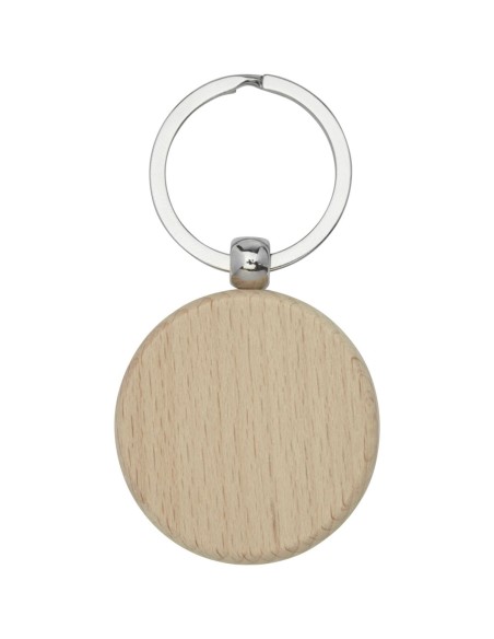 Llavero redondo de madera de haya Personalizada 6118120
