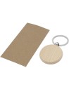 Llavero redondo de madera de haya Personalizada 6118120 - Imagen 3