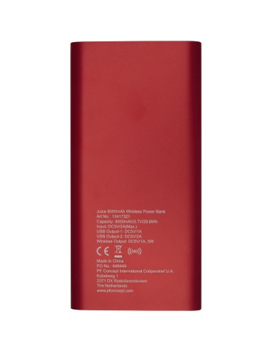 Batería externa inalámbrica de 8000 mAh...