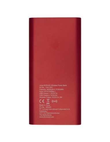 Batería externa inalámbrica de 8000 mAh...