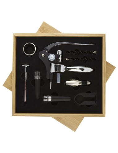 Juego de vino de nueve piezas Personalizado...