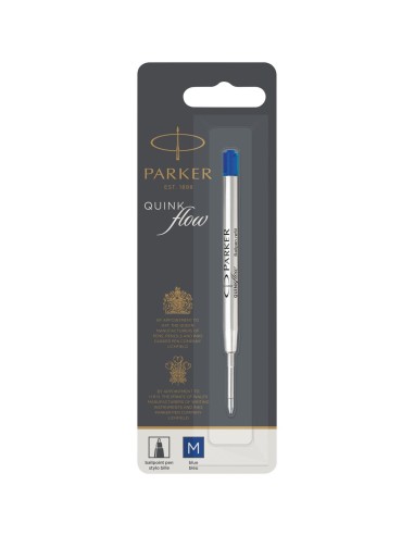 Parker recambio de bolígrafo Quinkflow (tinta azul) Personalizado 6420001