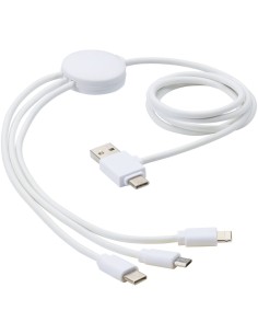 Cable de carga 5 en 1 con aditivo antibacteriano...