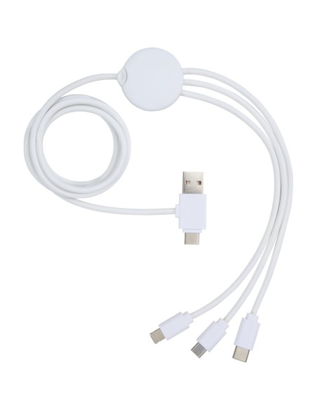 Cable de carga 5 en 1 con aditivo antibacteriano Personalizado 6124184
