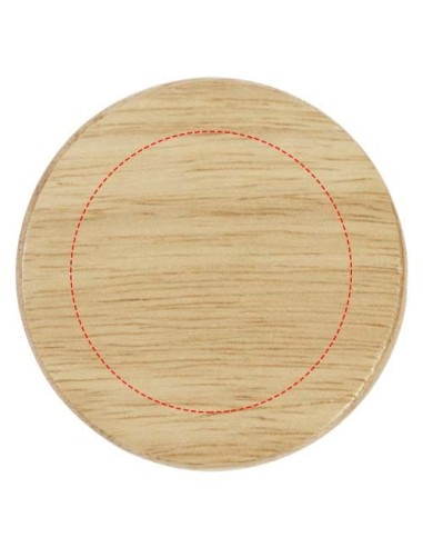 Posavasos de madera con abrebotellas...