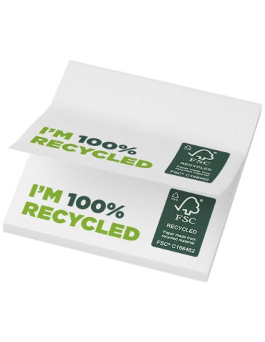 Bloc de notas adhesivas de papel reciclado de 75 x 75 mm Personalizado 621286