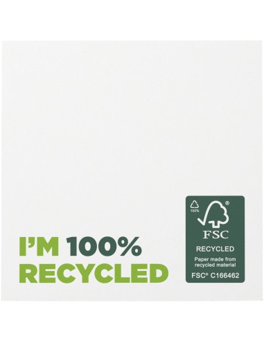 Bloc de notas adhesivas de papel reciclado de...