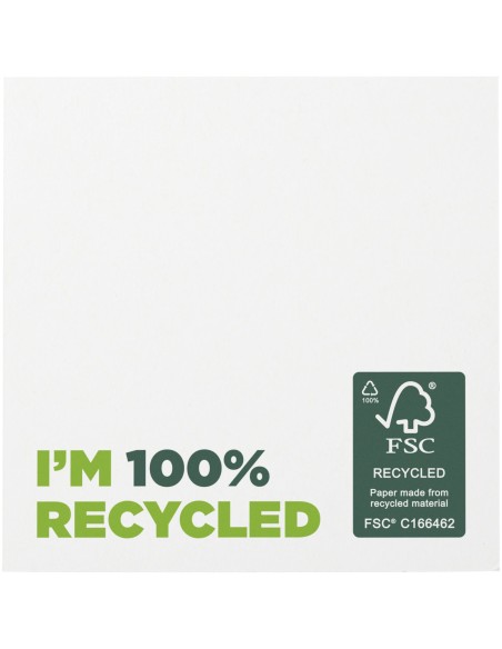 Bloc de notas adhesivas de papel reciclado de 75 x 75 mm Personalizado 621286
