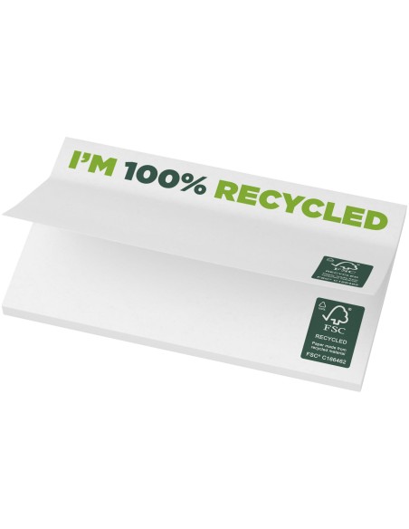 Bloc de notas adhesivas de papel reciclado de 127 x 75 mm Personalizado 621288