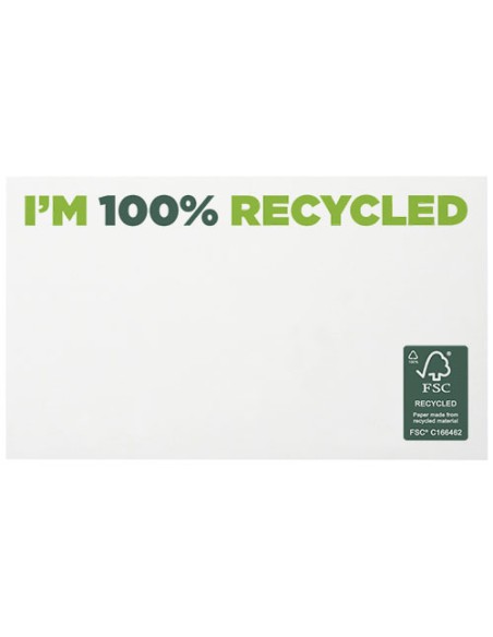 Bloc de notas adhesivas de papel reciclado de 127 x 75 mm Personalizado 621288