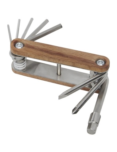 Multiherramienta para bicicletas de 8 funciones con mango de madera Personalizada 6104509